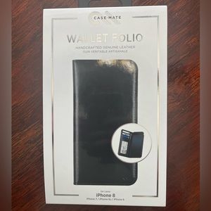 BRAND NEW case-mate Wallet Folio Phone Case iPhone 8